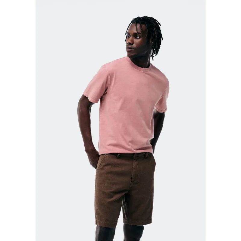 Bermuda Masculina Reta Com Linho - Marrom 048