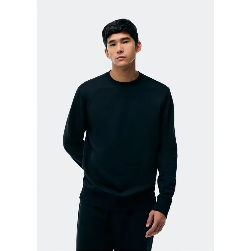 Blusão Básico Masculino Comfort Em Moletom Peluciado - Preto EXG