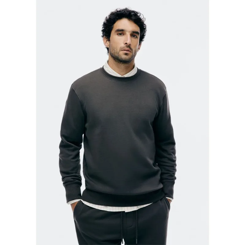 Blusão Básico Masculino Comfort Em Moletom Peluciado - Verde G