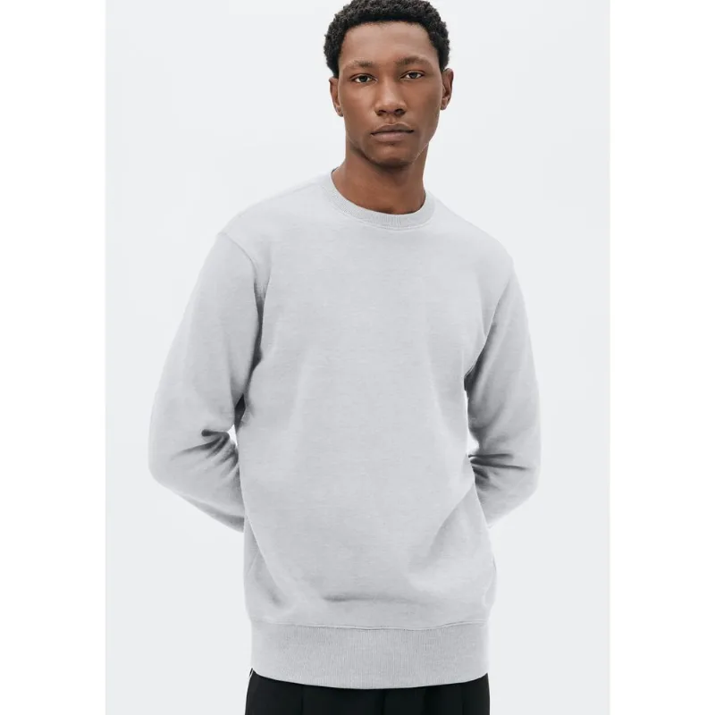 Blusão Básico Masculino Comfort Em Moletom Peluciado - Cinza G