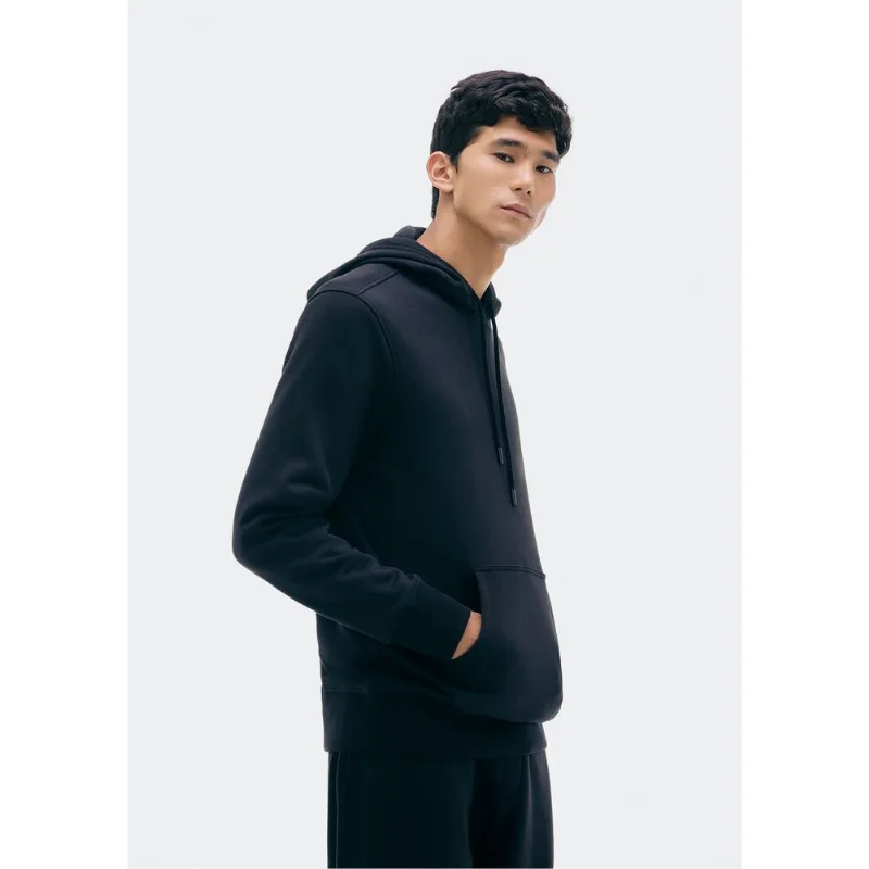 Blusão Básico Masculino Comfort Em Moletom Peluciado - Azul G