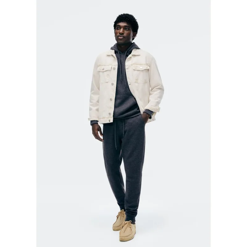 Calça Básica Masculina Jogger Em Moletom Peluciado - Cinza XG