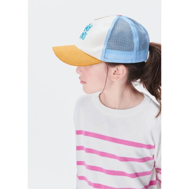 Boné Infantil Unissex Aba Curva Com Bordado - Off white G