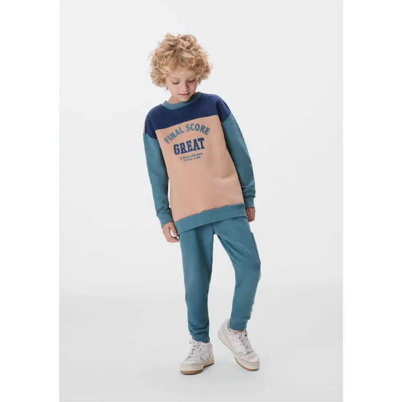 Conjunto De Moletom Infantil Menino Com Estampa - Verde 008