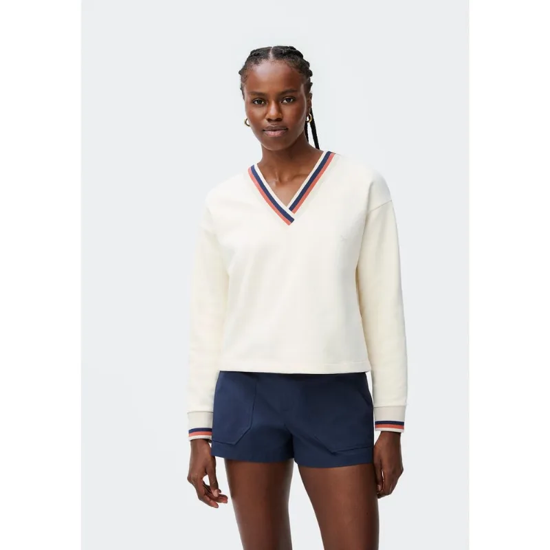 Blusão Feminino Gola V - Creme M