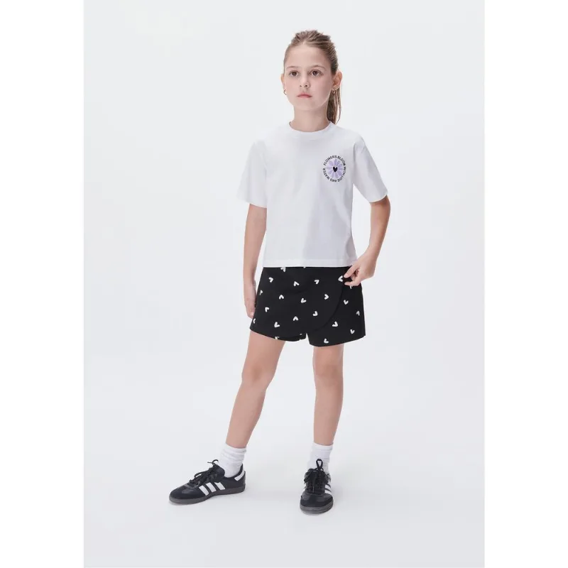 Conjunto Curto Infantil Menina - Preto 010