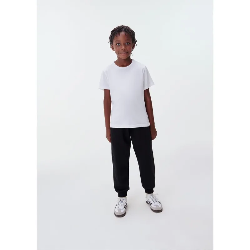 Calça de Moletom Básica Infantil Unissex Jogger - Preto 016