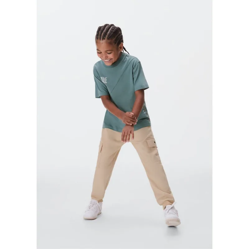 Calça Jogger Infantil Menino Com Bolsos - Bege 006