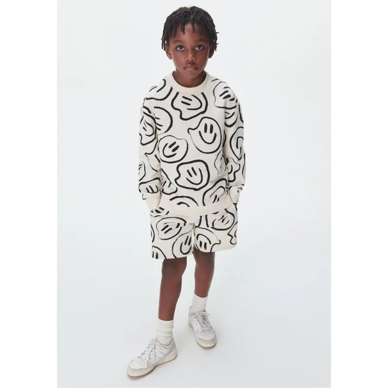 Blusão Infantil Menino Estampado - Off white 010