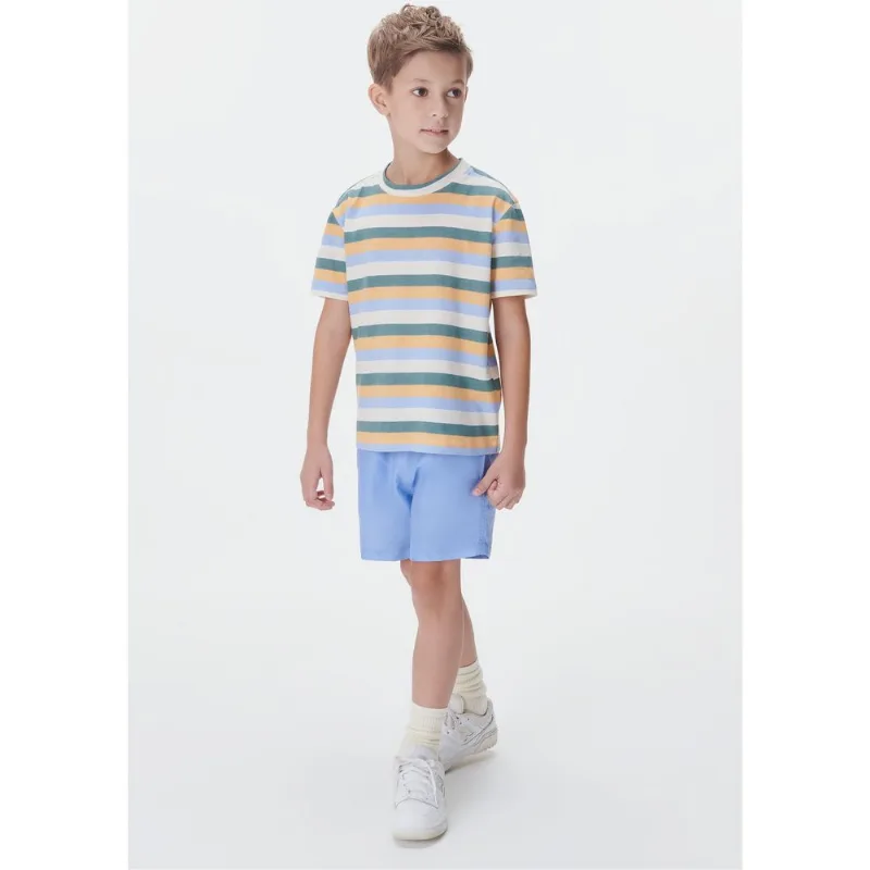 Camiseta Infantil Menino Estampada - Azul 006