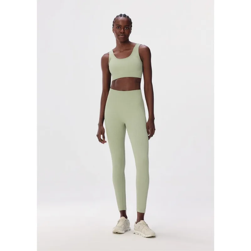 Calça Legging Feminina Canelada Sem Costura - Verde G