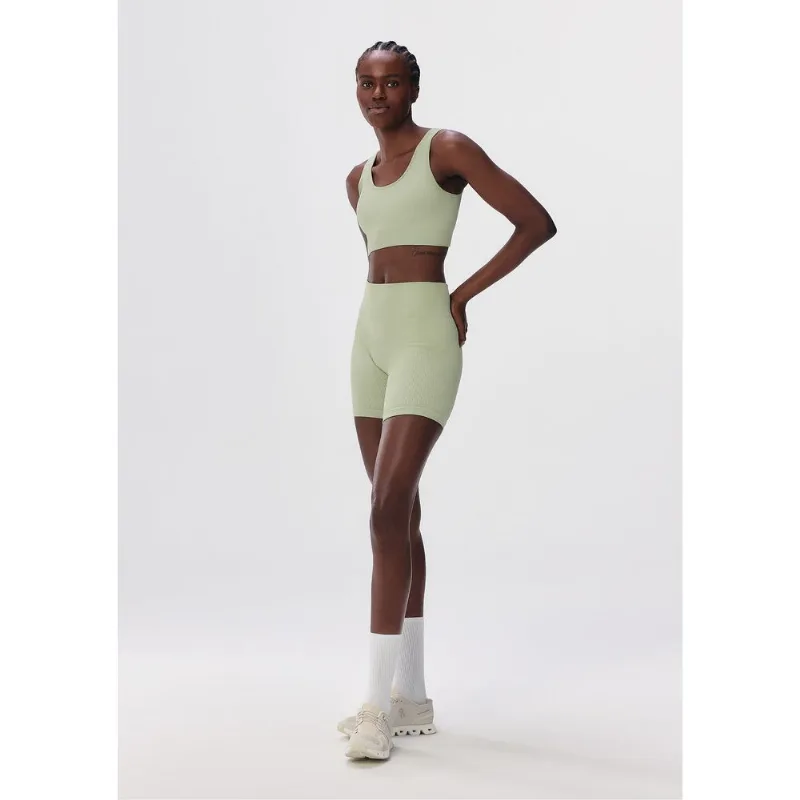 Bermuda Esportiva Feminina Biker Sem Costura - Verde P
