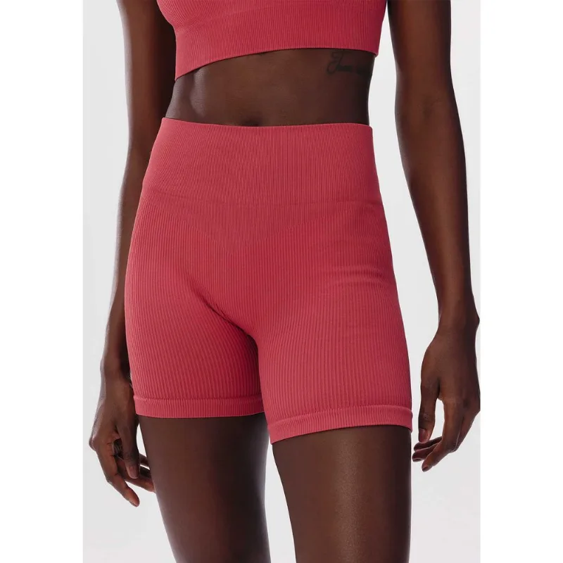 Bermuda Esportiva Feminina Biker Sem Costura - Vermelho G