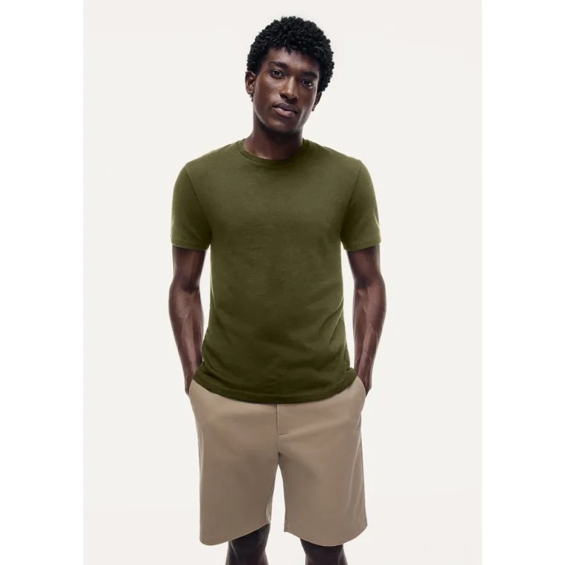 Camiseta Masculina Slim Algodão Peruano Soft Touch - Verde XG