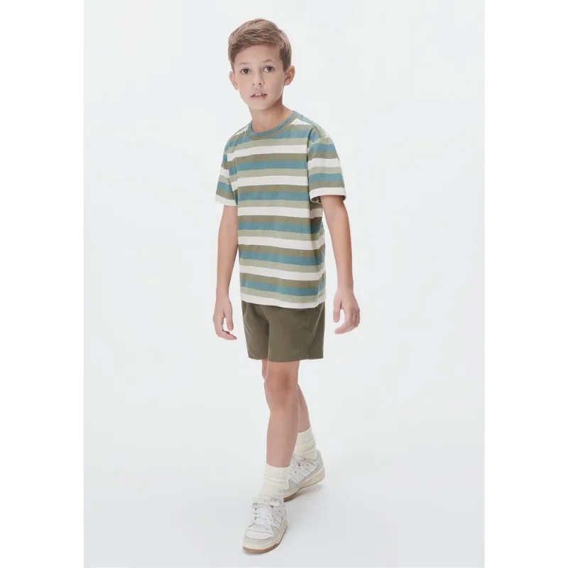 Camiseta Infantil Menino Estampada - Verde 016