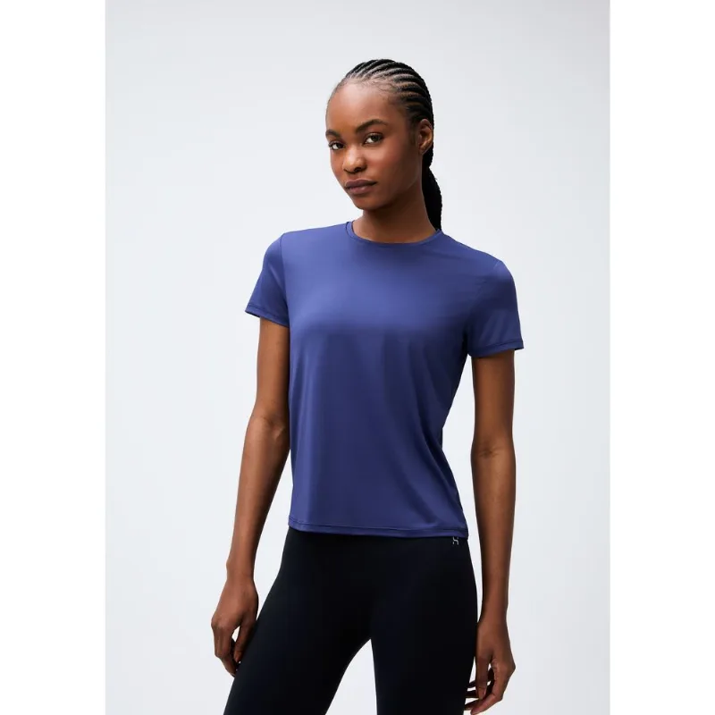 Camiseta Esportiva Básica Feminina Easy Care - Azul M