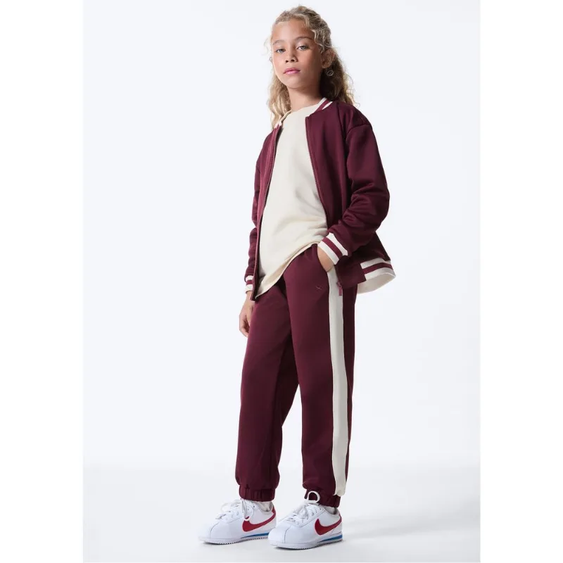 Calça Infantil Jogger Cós Elástico - Vinho 006