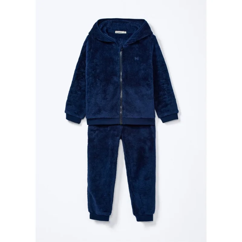 Conjunto Toddler Unissex Orelhinhas Peluciado - Azul 001