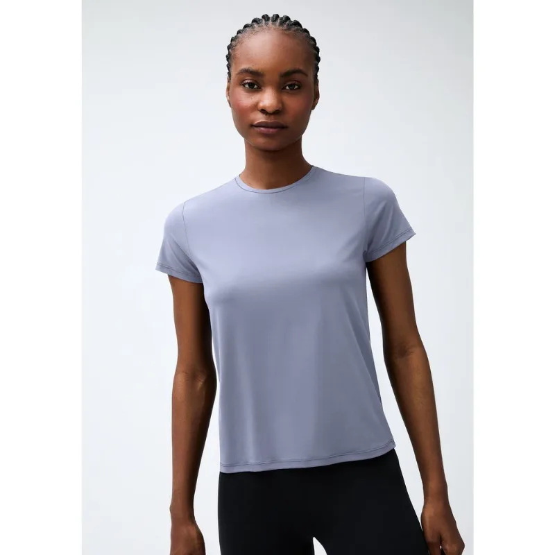 Camiseta Esportiva Básica Feminina Proteção UV - Lilás XG