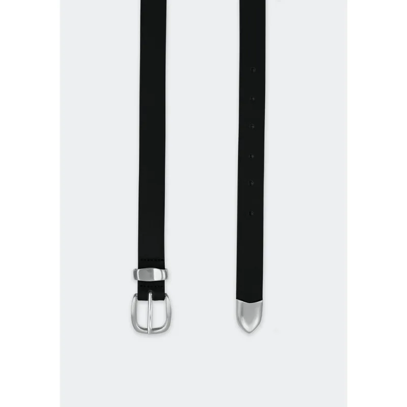 Cinto Feminino Fino Com Fivela - Preto M