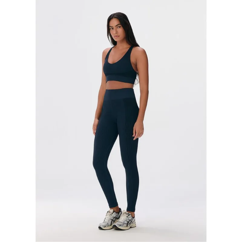 Calça Legging Feminina Cintura Alta Sem Costura - Azul XG