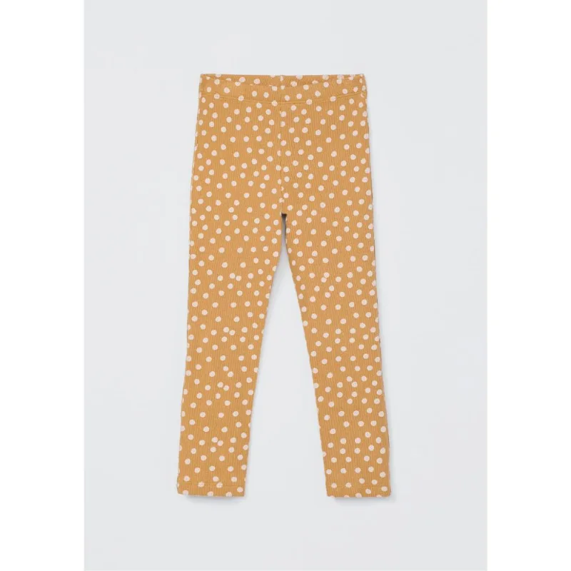 Calça Legging Infantil Menina Toddler Listrada - Amarelo 001