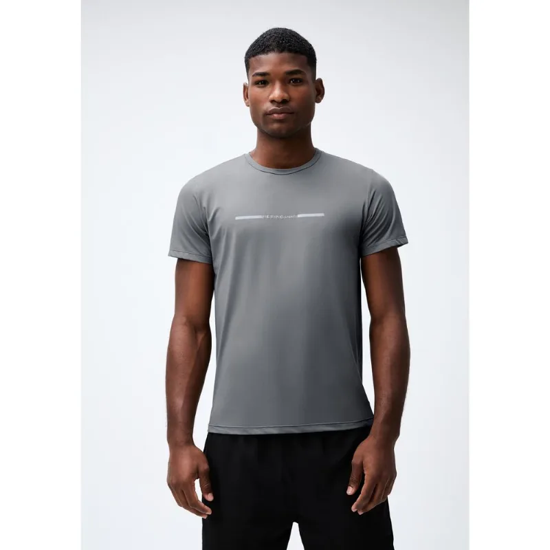 Camiseta Esportiva Masculina Proteção UV - Cinza M