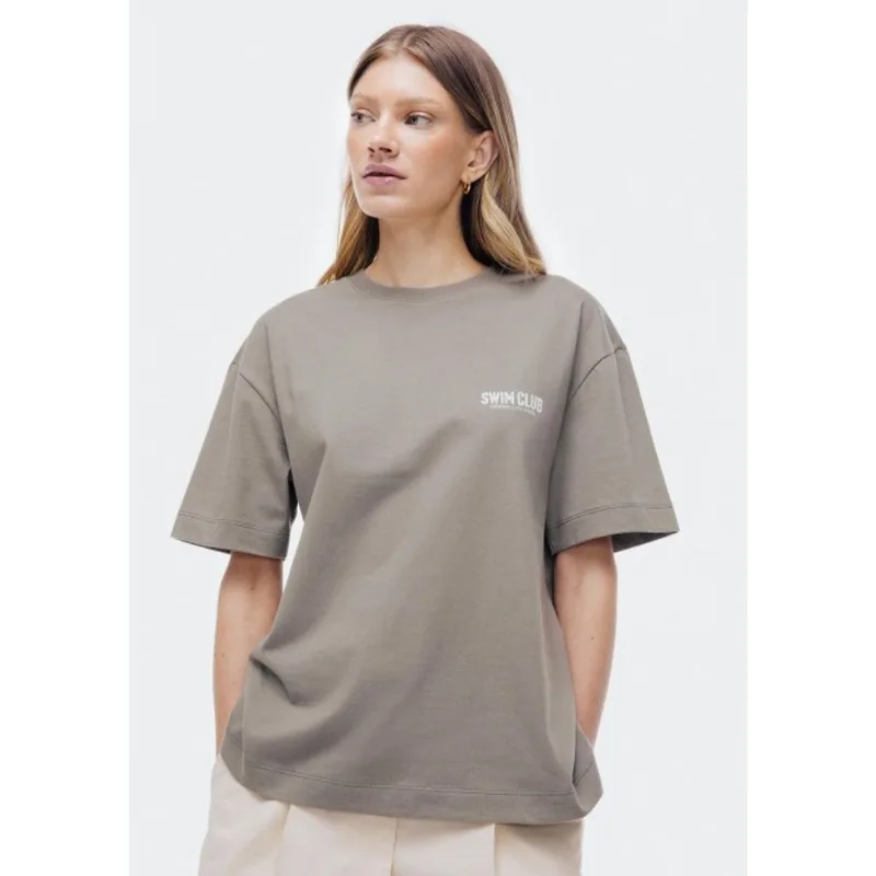 Blusa Feminina Oversized Estampada Super Cotton - Cinza P