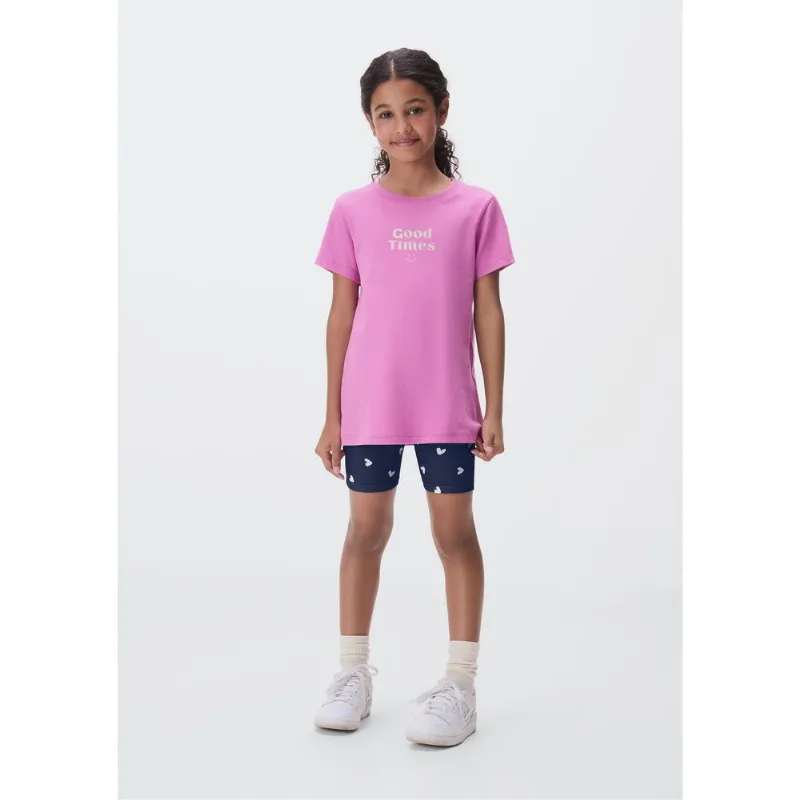 Conjunto Infantil Menina Curto Com Estampa - Rosa 014