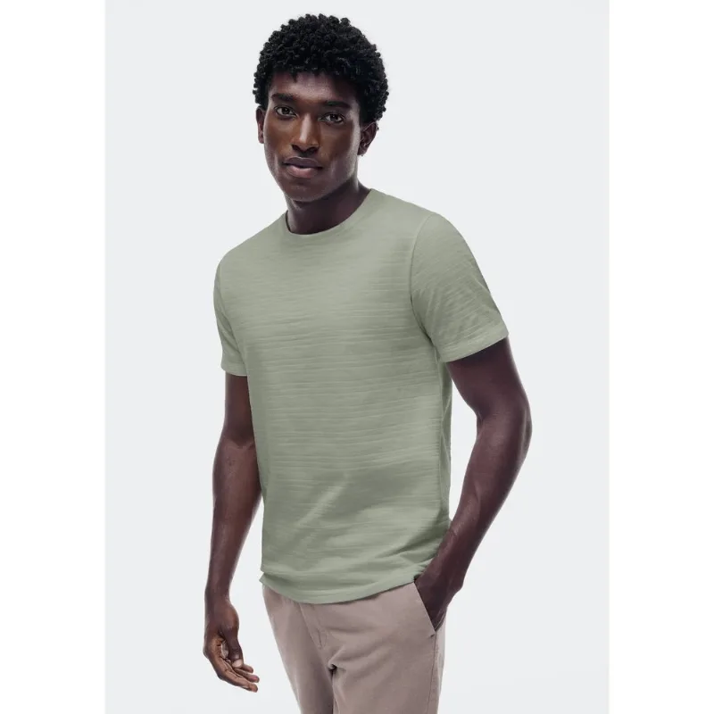 Camiseta Masculina Manga Curta Em Malha Texturizada - Cinza G
