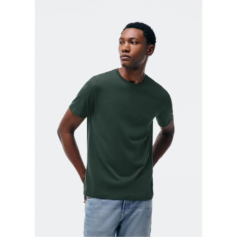Camiseta Básica Unissex Manga Curta Regular World - Verde M