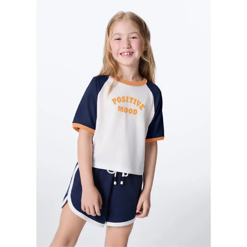 Blusa Infantil Menina Com Estampa - Azul 005