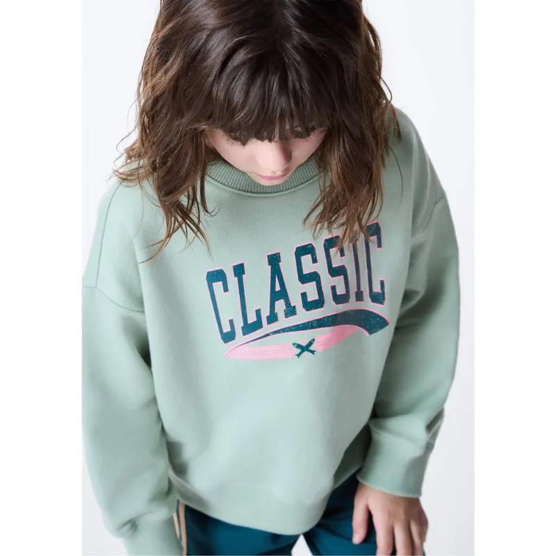 Blusão Infantil Menina Com Estampa - Verde 008