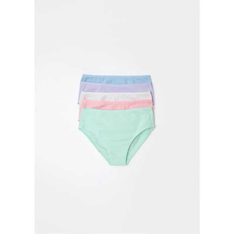 Kit Com 5 Calcinhas Infantil - Multicolorido 010