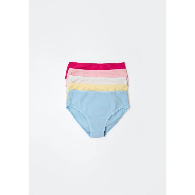 Kit Com 5 Calcinhas Infantil - Multicolorido 014