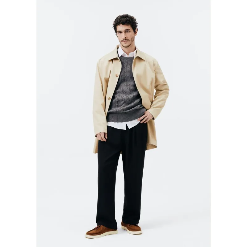Calça Masculina Relaxed Com Vivo Lateral - Preto XXG