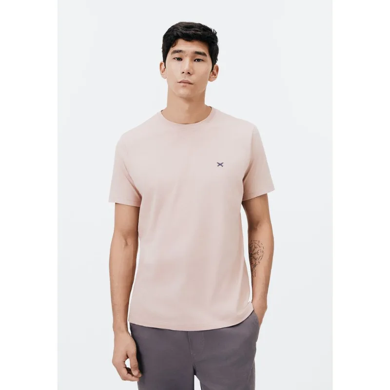 Camiseta Básica Masculina World Com Bordado - Rosa M