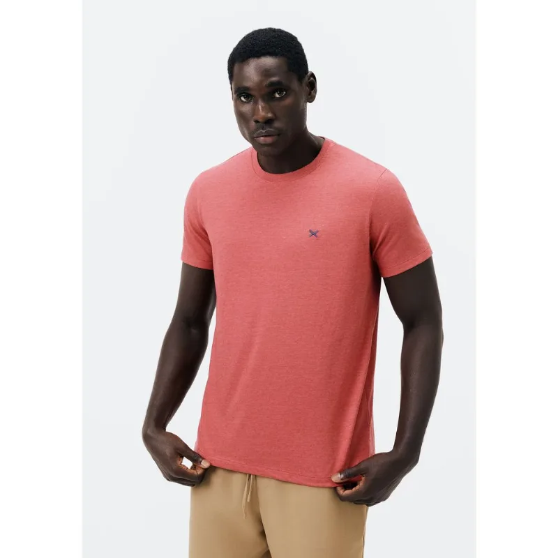 Camiseta Básica Masculina World Com Bordado - Vermelho M