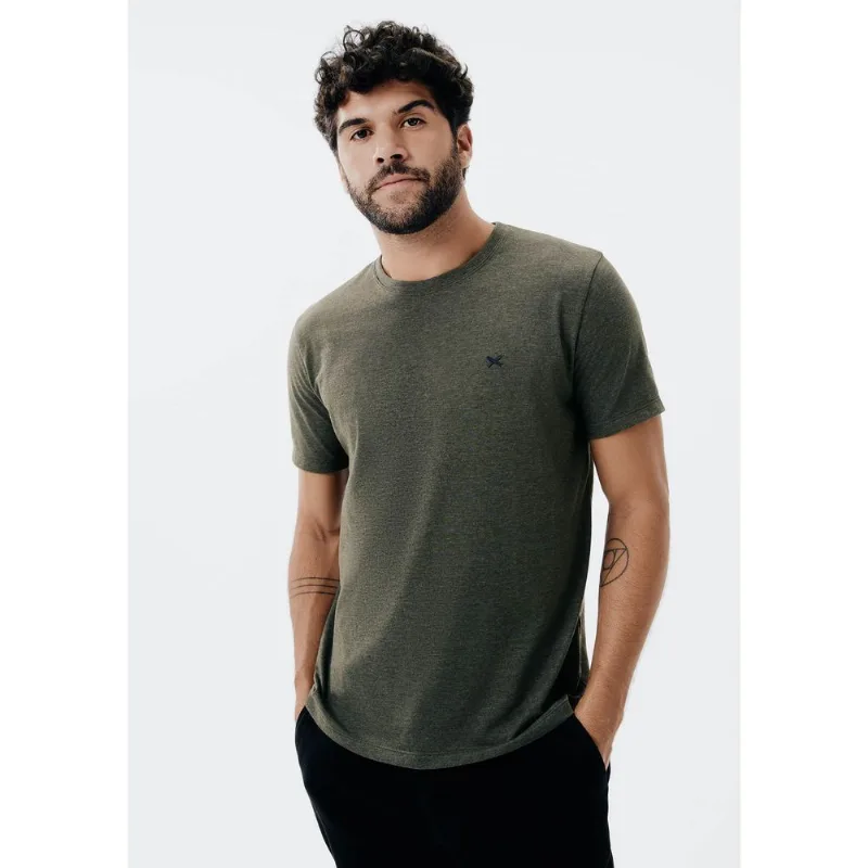Camiseta Básica Masculina World Com Bordado - Verde XXG