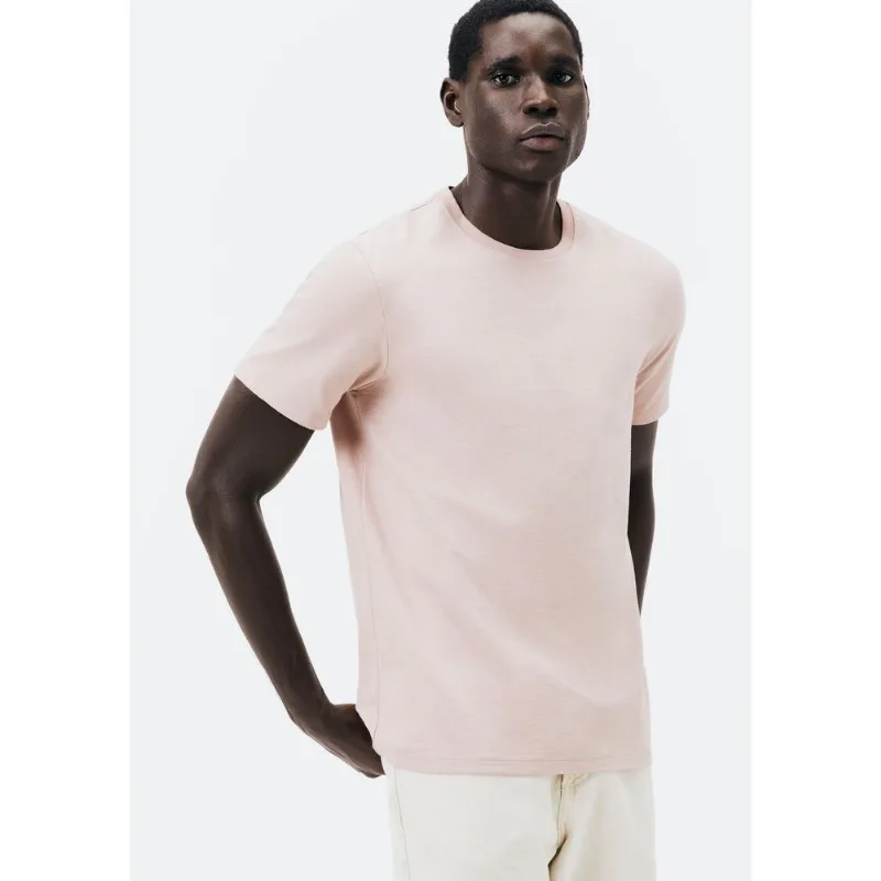 Camiseta Masculina Comfort Em Malha Flamê - Rosa M