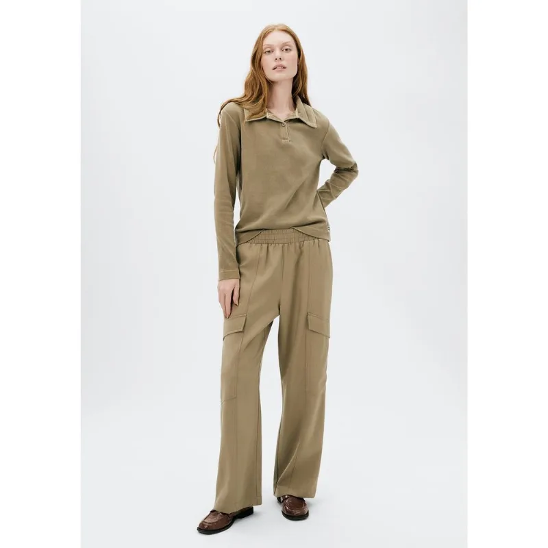 Calça Feminina Reta Em Peachtouch Toque Macio - Verde 044