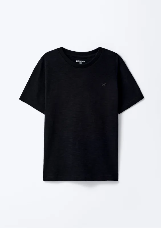 Camiseta Manga Curta Infantil Menino Flamê - Preto - Hering Kids - Camisetas