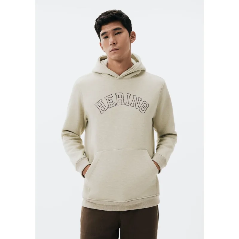 Blusão Masculino Comfort Em Moletom Peluciado - Bege XXG
