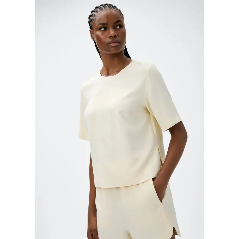 Blusa Feminina Em Viscose Creponada - Creme XG