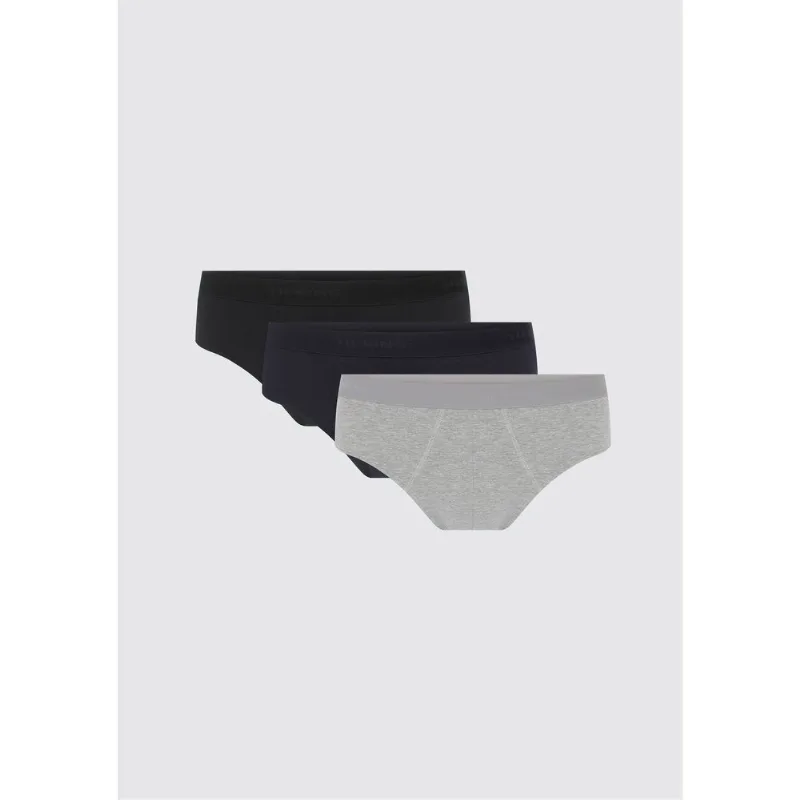 Kit 3 Cuecas Slip Em Malha - Multicolorido G