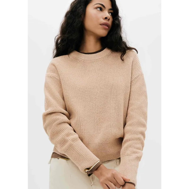 Blusão Feminino Em Tricô de Algodão - Salmão P