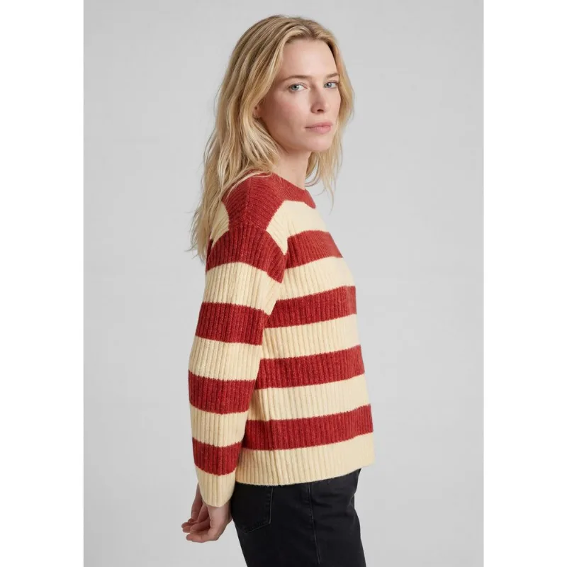 Blusão Feminino Em Tricô Fio Tinto - Vermelho G