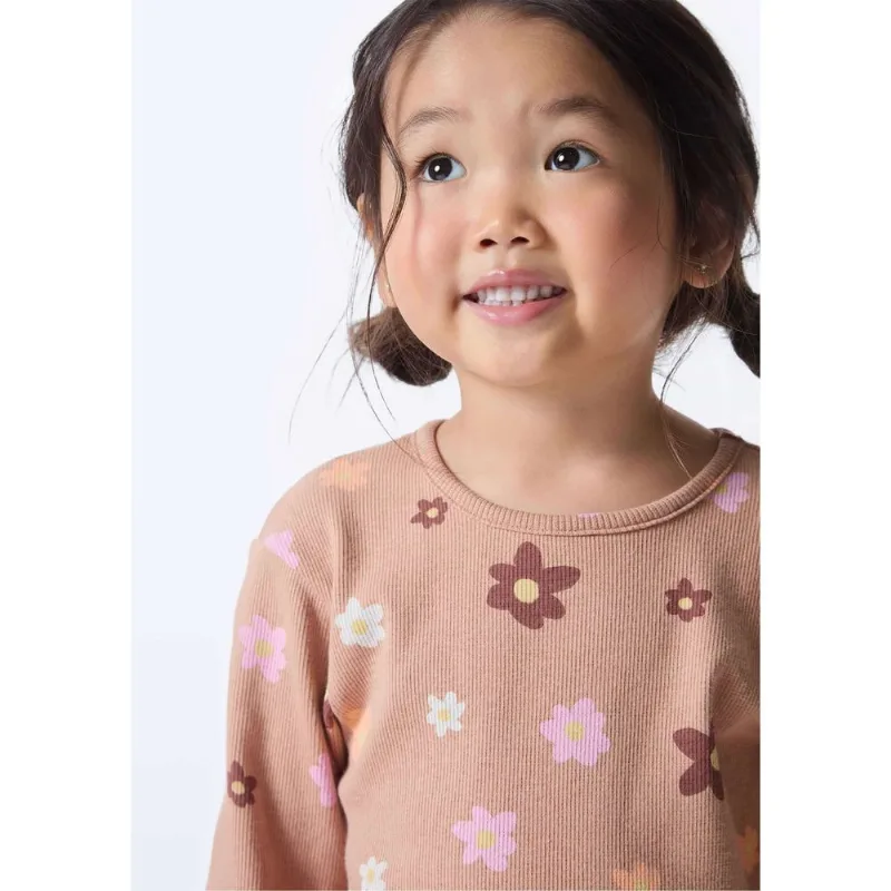 Blusa Infantil Menina Toddler Estampada - Bege 001