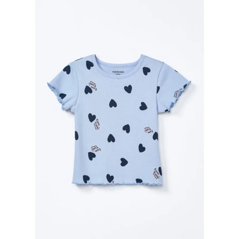 Blusa Infantil Menina Toddler Estampada - Azul 002