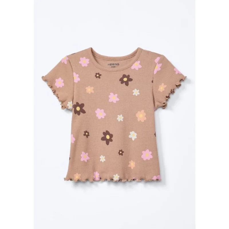Blusa Infantil Menina Toddler Estampada - Bege 001